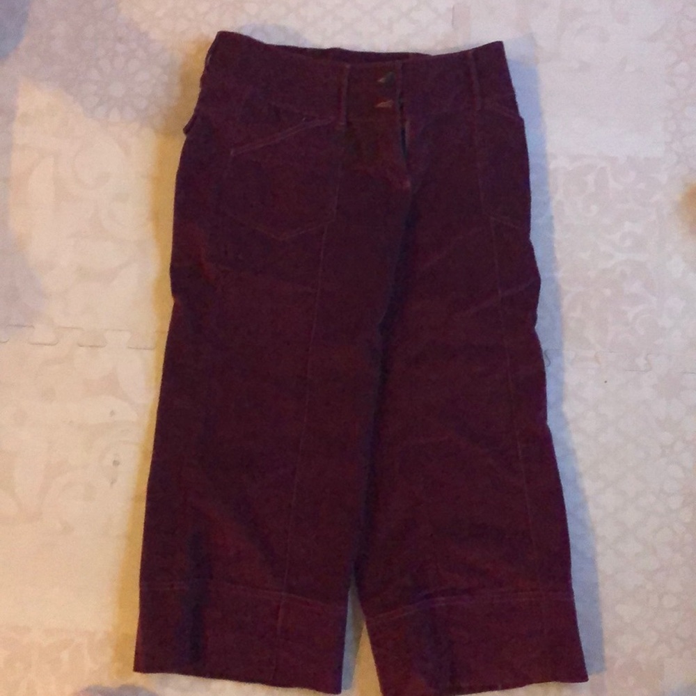 Wide leg capris